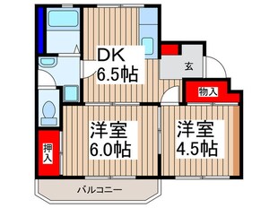 ビルドネ－ジュの物件間取画像